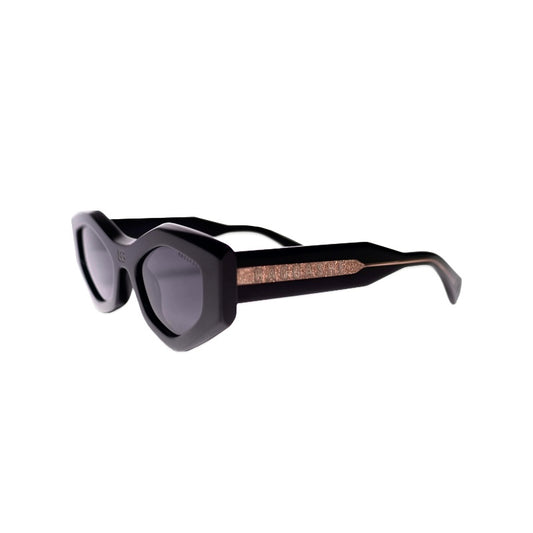 BAGGASHE SUNGLASSES BLACK – HEXAGONAL EDITION